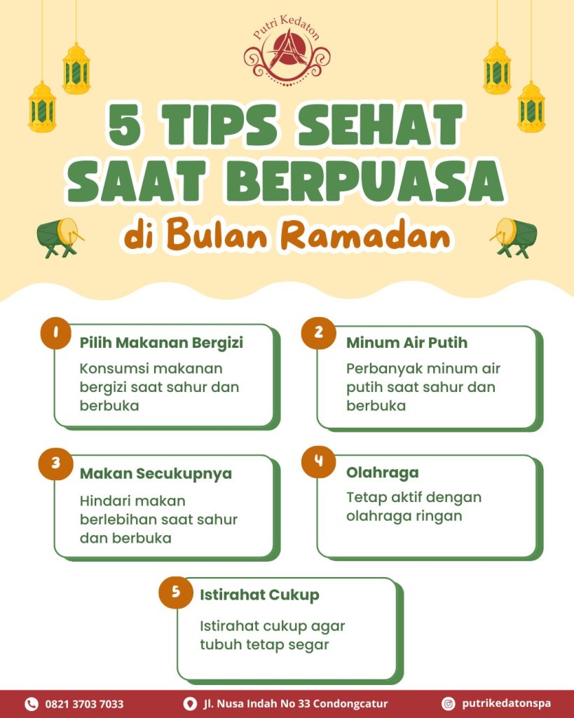5 Tips Sehat Saat Berpuasa di Bulan Ramadan